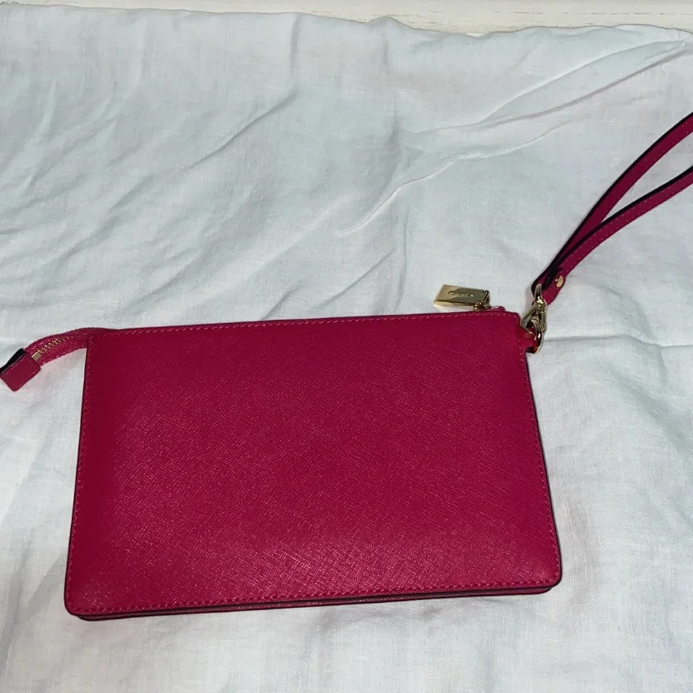 Nwot Michael Kors Jet Set perforated wristlet pouch - Picture 5 of 11